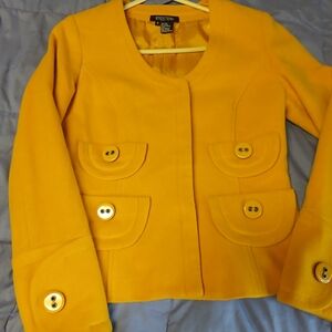 Etcetera Vibrant Yellow Wool Jacket